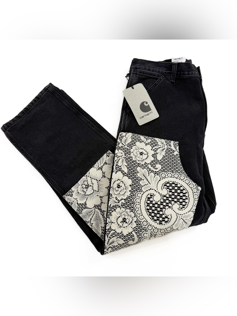 Carhartt Jeans Men’s 32 x 32 Double Knee Smith Black Carpenter New Michaelangelo